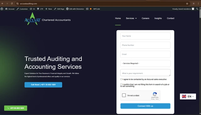 Nestovia website screenshot from the supplied portfolio